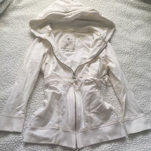 coequette zip up corset hoodie